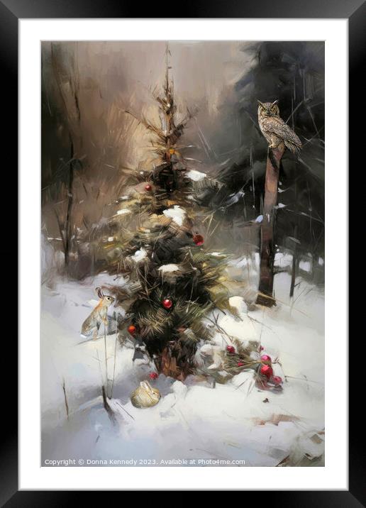 Peace at Christmas Framed Mounted Print by Donna Kennedy