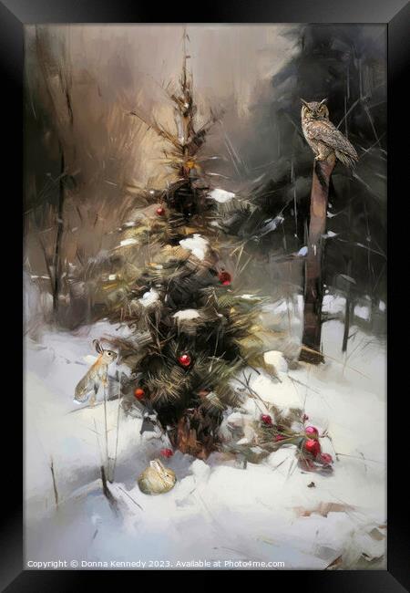 Peace at Christmas Framed Print by Donna Kennedy