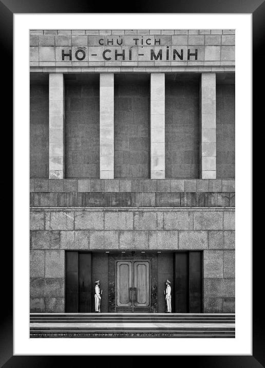 Ho Chi Minh Mausoleum Framed Mounted Print by Dave Bowman