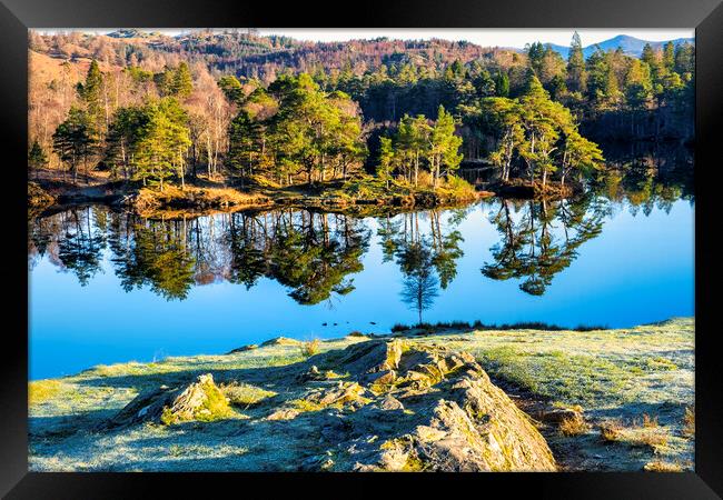 Stunning Tarn Hows: Lake District Landscape Framed Print by Tim Hill