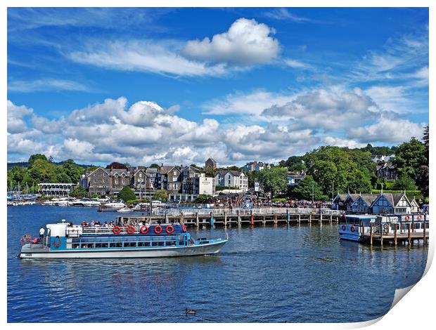 Bowness on Windermere Print by Darren Galpin
