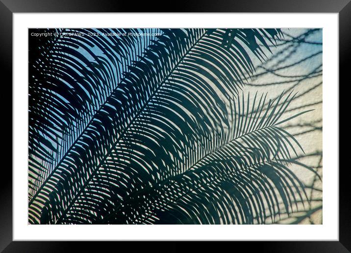 BY NATURAL DESIGN - TROPICAL LEAVES Framed Mounted Print by CATSPAWS 