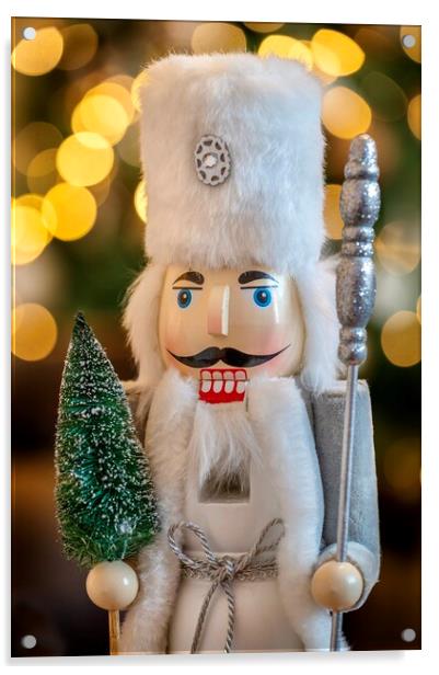 Christmas Nutcracker  Acrylic by Gary Kenyon