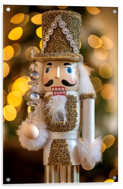 Christmas Nutcracker  Acrylic by Gary Kenyon