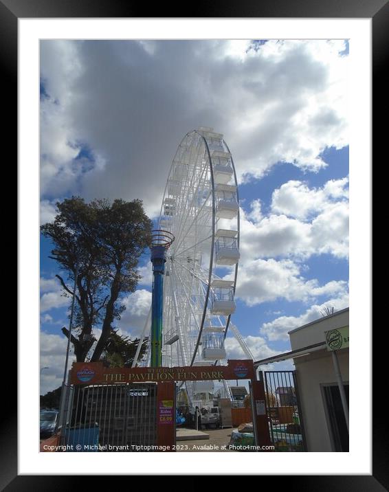 Ferris wheel clacton on sea  Framed Mounted Print by Michael bryant Tiptopimage