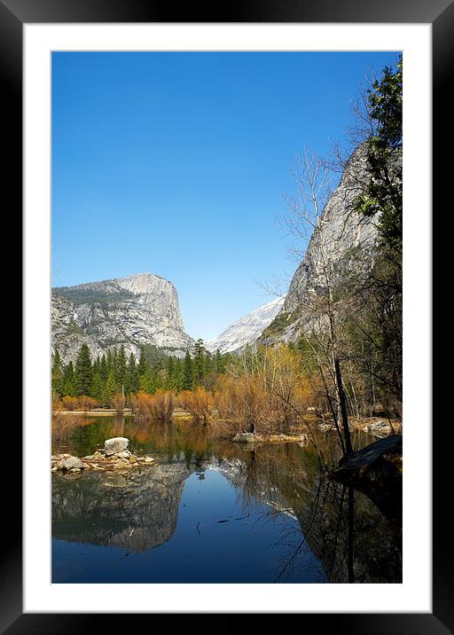 Mirror Lake,Yosemite National Park Framed Mounted Print by Sharpimage NET