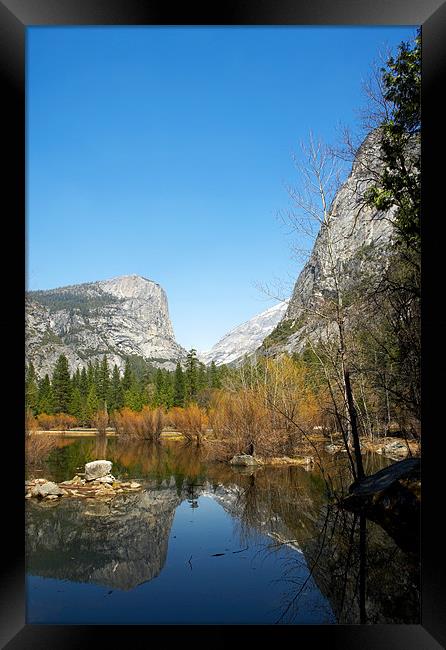 Mirror Lake,Yosemite National Park Framed Print by Sharpimage NET