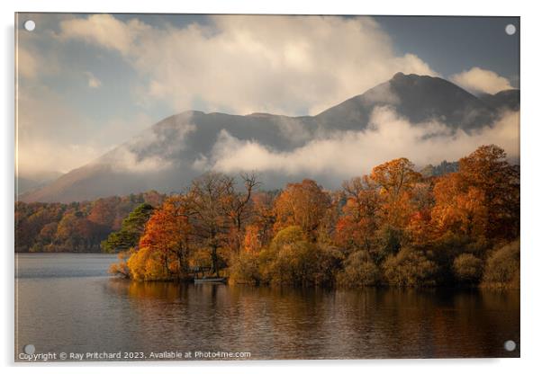 Autumn on Derwent Water  Acrylic by Ray Pritchard
