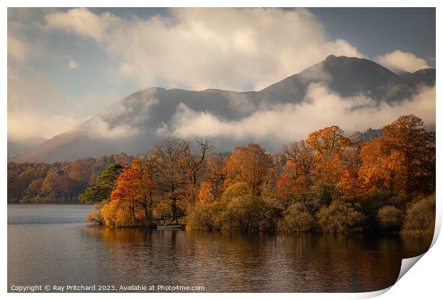 Autumn on Derwent Water  Print by Ray Pritchard
