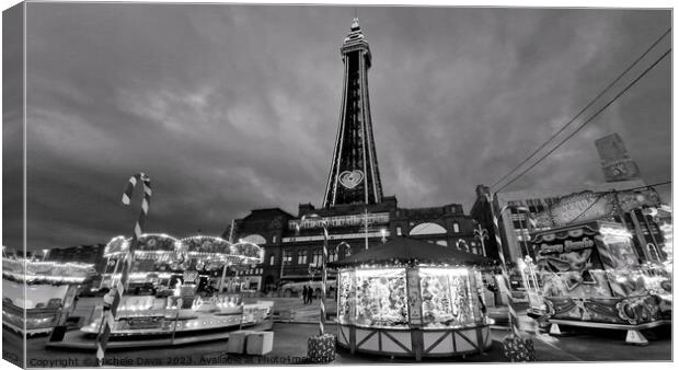 Blackpool Tower Festival Headland Canvas Print by Michele Davis