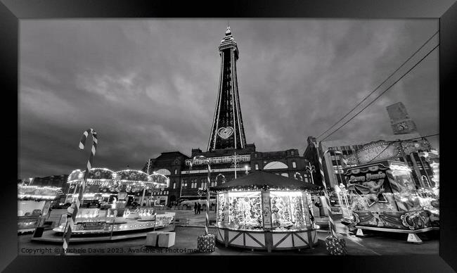 Blackpool Tower Festival Headland Framed Print by Michele Davis