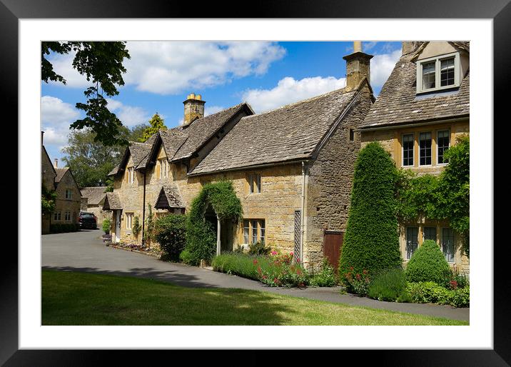 Building lower slaughter cotswold  Framed Mounted Print by Kevin Britland