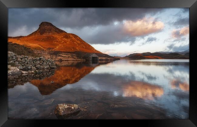 Cregennan Lakes Framed Print by Rory Trappe