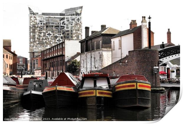 Birmingham Canalscape Print by RJ Bowler