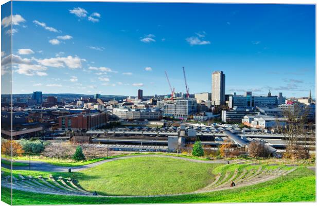 Sheffield Skyline  Canvas Print by Alison Chambers