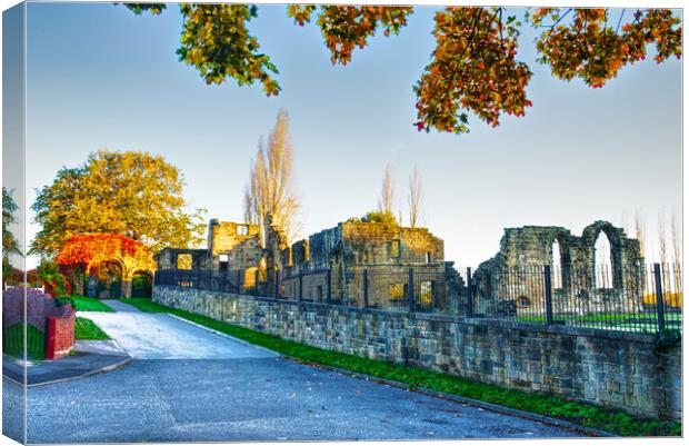 Monk Bretton Priory Barnsley  Canvas Print by Alison Chambers