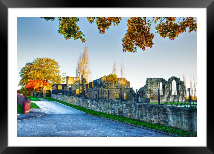 Monk Bretton Priory Barnsley  Framed Mounted Print by Alison Chambers