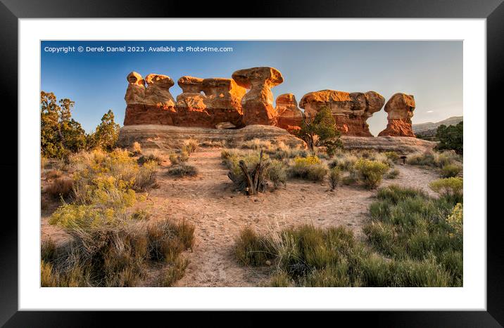Navajo Sandstone wonderland Framed Mounted Print by Derek Daniel