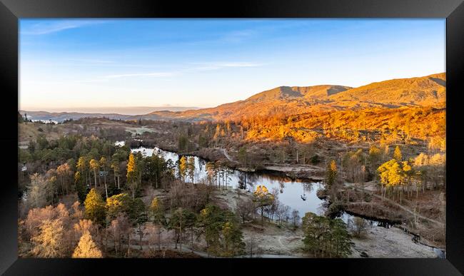 Tarns Hows To Old Man Of Coniston Framed Print by Steve Smith