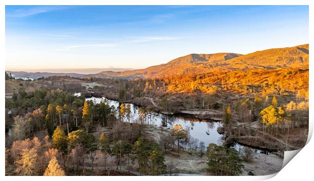 Tarns Hows To Old Man Of Coniston Print by Steve Smith
