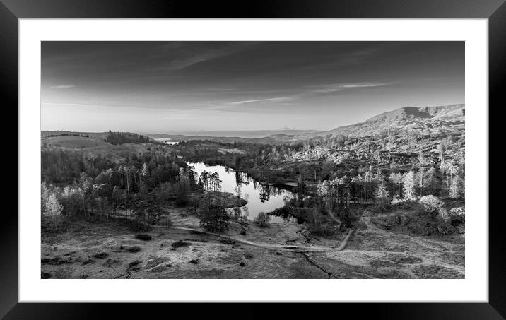 Tarns Hows To Old Man Of Coniston Framed Mounted Print by Steve Smith