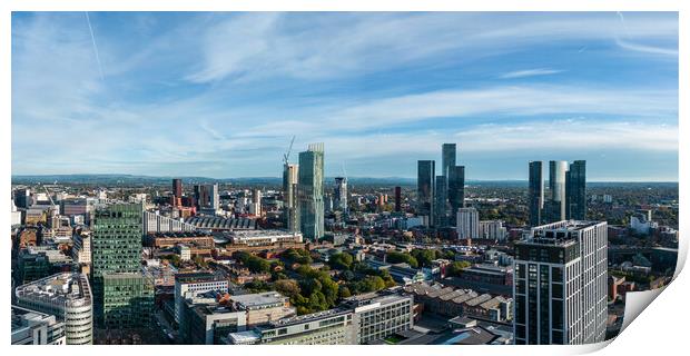 Manchester skyline Print by Apollo Aerial Photography