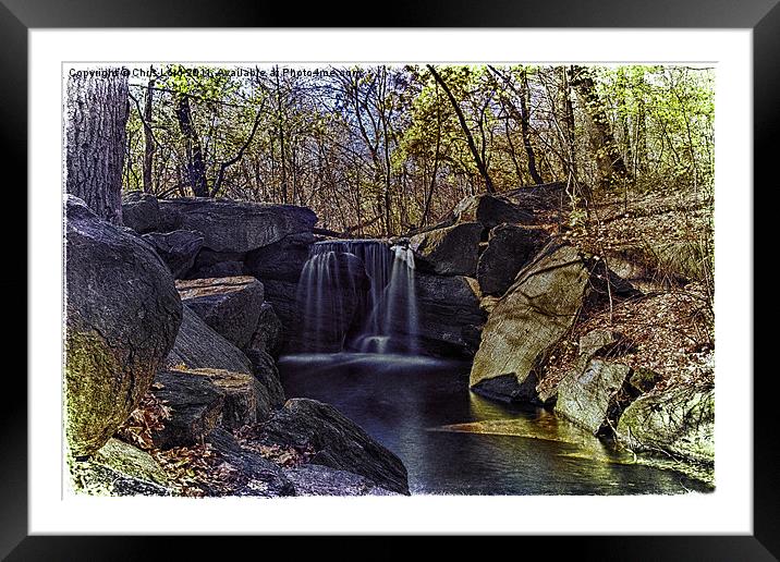 Big City Waterfall Framed Mounted Print by Chris Lord