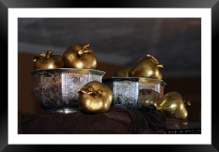 golden apples Framed Mounted Print by Tamma DuPree