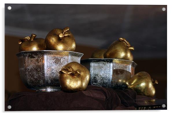 golden apples Acrylic by Tamma DuPree