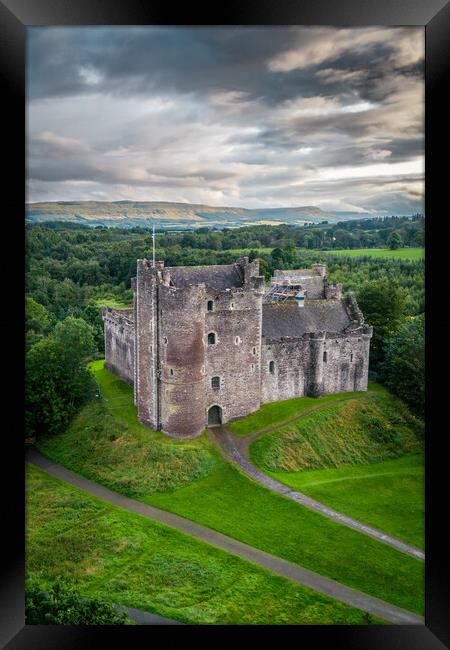 Castle Doune Framed Print by Apollo Aerial Photography