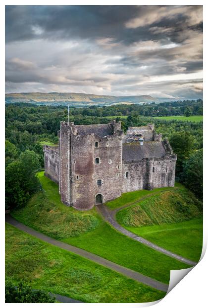 Castle Doune Print by Apollo Aerial Photography