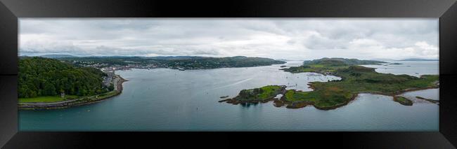 Oban and the Isle of Kerrera Framed Print by Apollo Aerial Photography