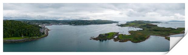 Oban and the Isle of Kerrera Print by Apollo Aerial Photography