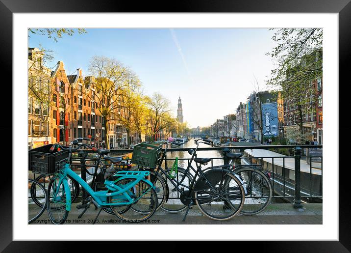 Prince's Canal, Amsterdam Framed Mounted Print by Chris Harris