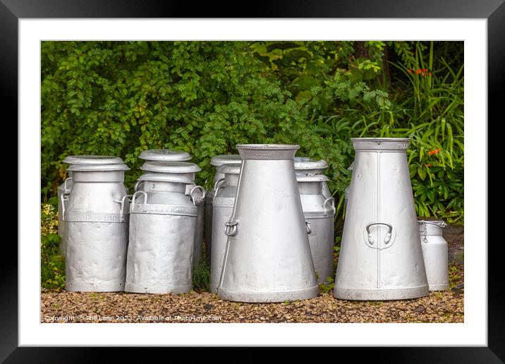 Old milk churns at Arley station Framed Mounted Print by Phil Lane