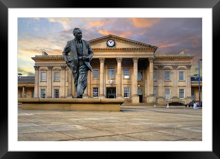 Huddersfield Railway Station  Framed Mounted Print by Alison Chambers