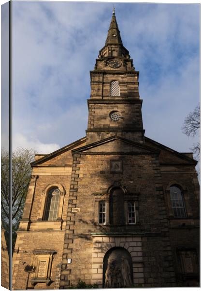 Church of St Cuthbert in Edinburgh Canvas Print by Artur Bogacki