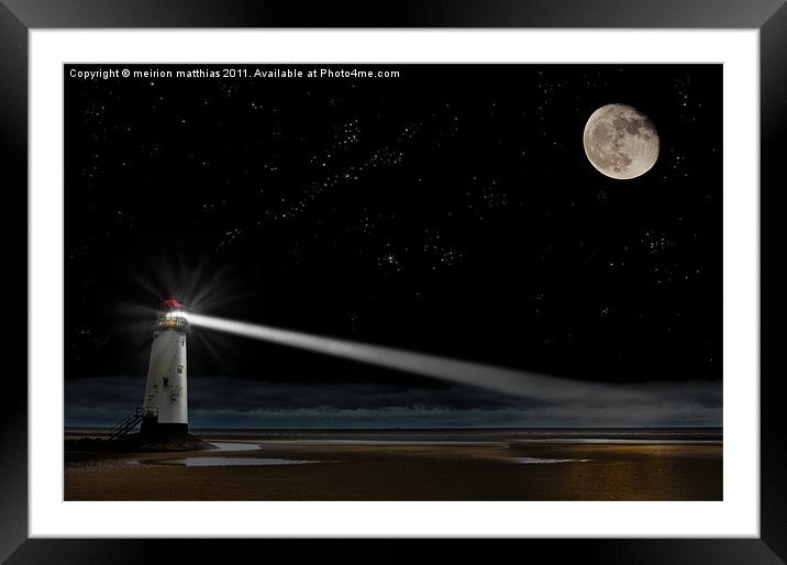 the guiding light Framed Mounted Print by meirion matthias