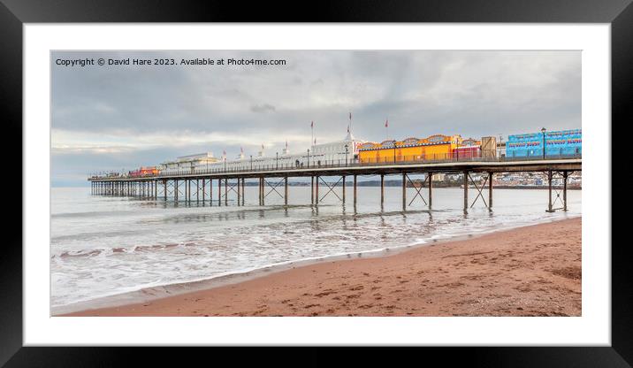 Paignton Pier Framed Mounted Print by David Hare