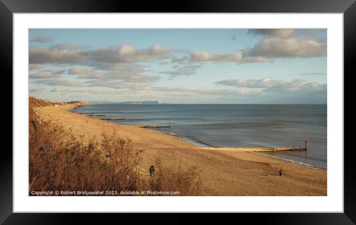 Southbourne Beach Framed Mounted Print by Robert Bridgewater