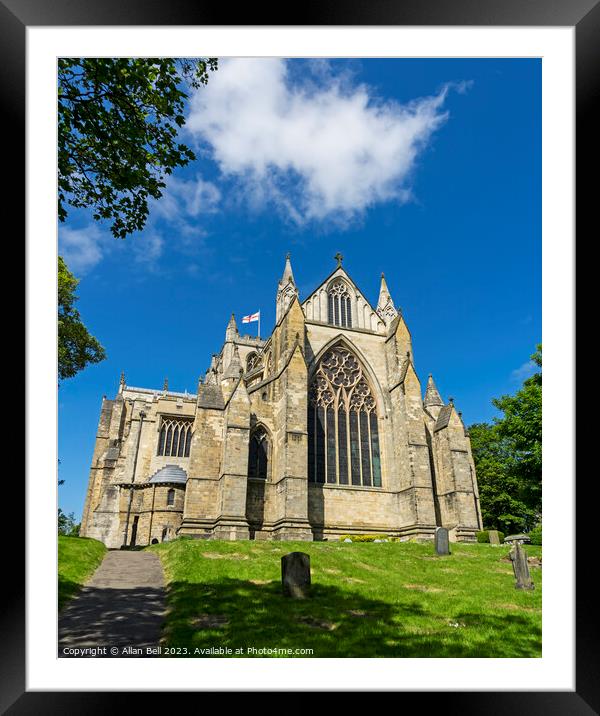 Ripon Cathedral Framed Mounted Print by Allan Bell