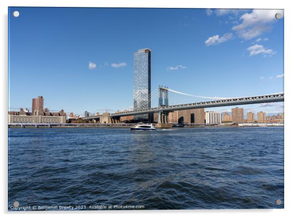 Brooklyn Views Acrylic by Benjamin Brewty