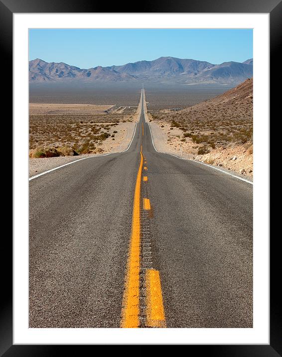 Turn right at the end of the road Framed Mounted Print by Sharpimage NET
