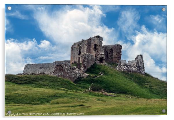Historic Duffus Castle Moray Acrylic by Tom McPherson