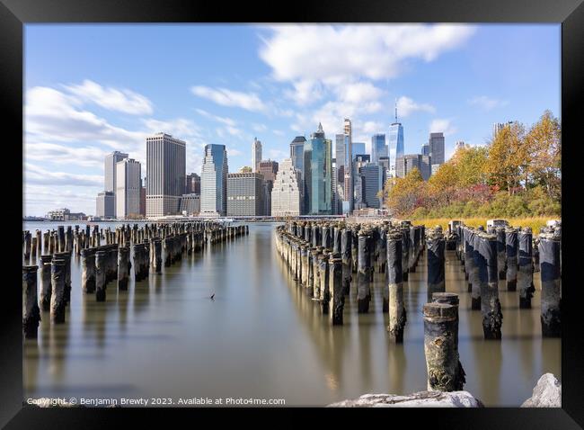 Old Pier 1 Long Exposure Framed Print by Benjamin Brewty