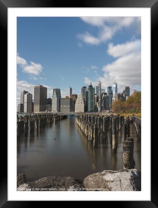 Old Pier One Long Exposure Framed Mounted Print by Benjamin Brewty