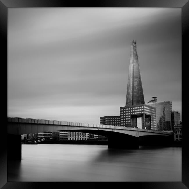 Long exposure of the Shard in London (Castle) Framed Print by Martyn Large