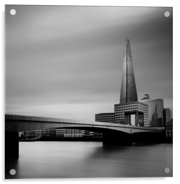 Long exposure of the Shard in London (Castle) Acrylic by Martyn Large
