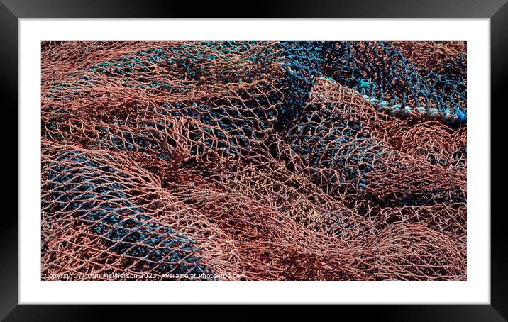 Fishing Nets Framed Mounted Print by Tom McPherson