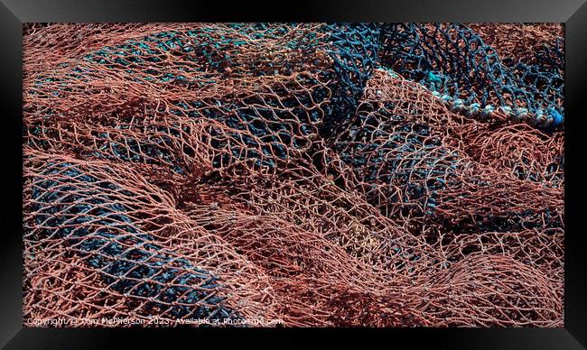 Fishing Nets Framed Print by Tom McPherson